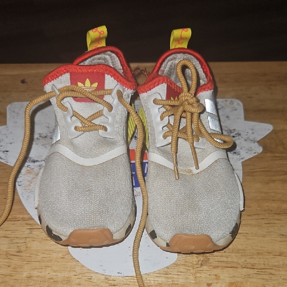 Adidas Red and Gray Sneakers Comfortable Stylish Design